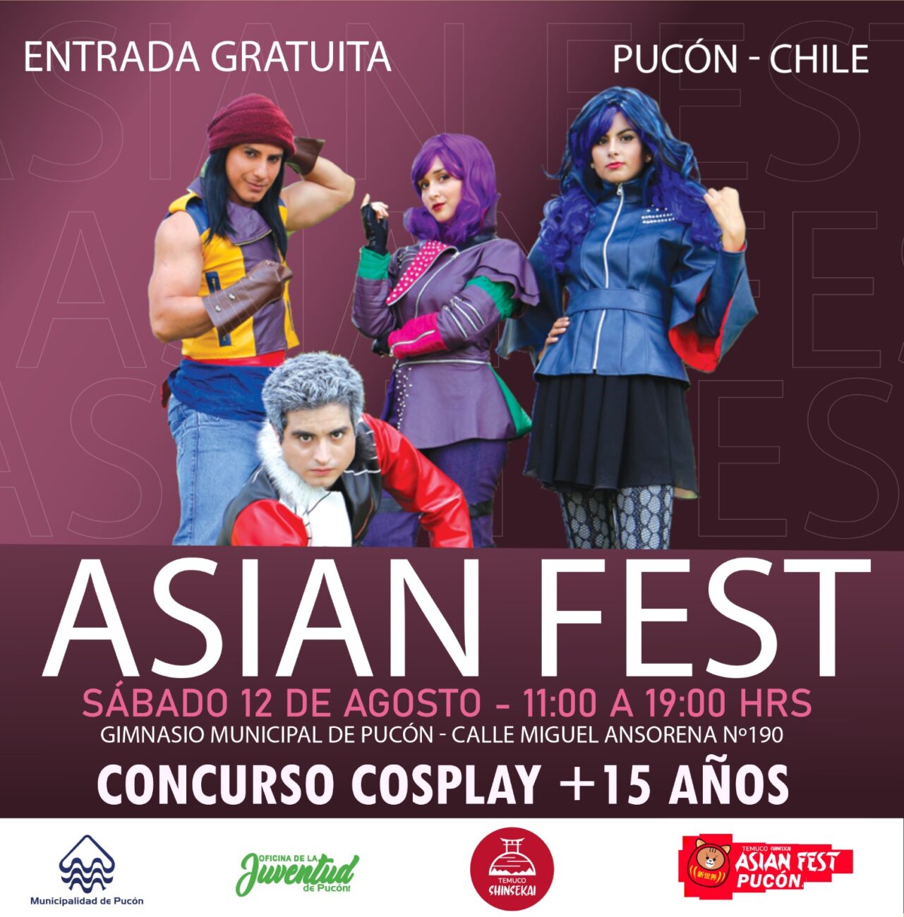 ESTE SÁBADO SE REALIZARÁ EL ASIAN FEST DE PUCÓN EN GIMNASIO MUNICIPAL – Website de la Municipalidad de Pucón