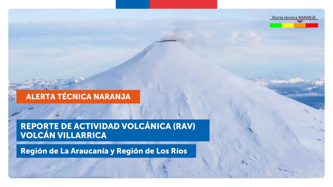 SERNAGEOMIN MANTIENE ALERTA NARANJA PARA EL VOLCÁN VILLARRICA – Website de la Municipalidad de Pucón