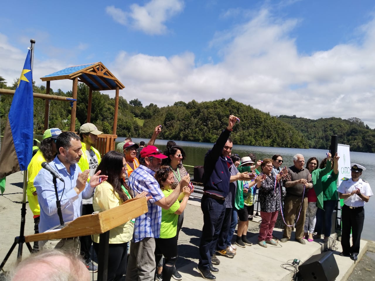Castro Municipio inauguró obras de desarrollo integral en laguna Pastahue