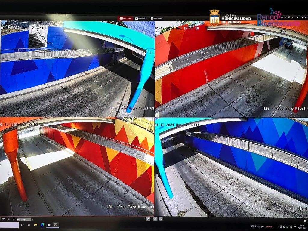 4 modernas cámaras de vigilancia fueron instaladas en el paso bajo nivel de Av. Riquelme. – Ilustre Municipalidad de Rengo