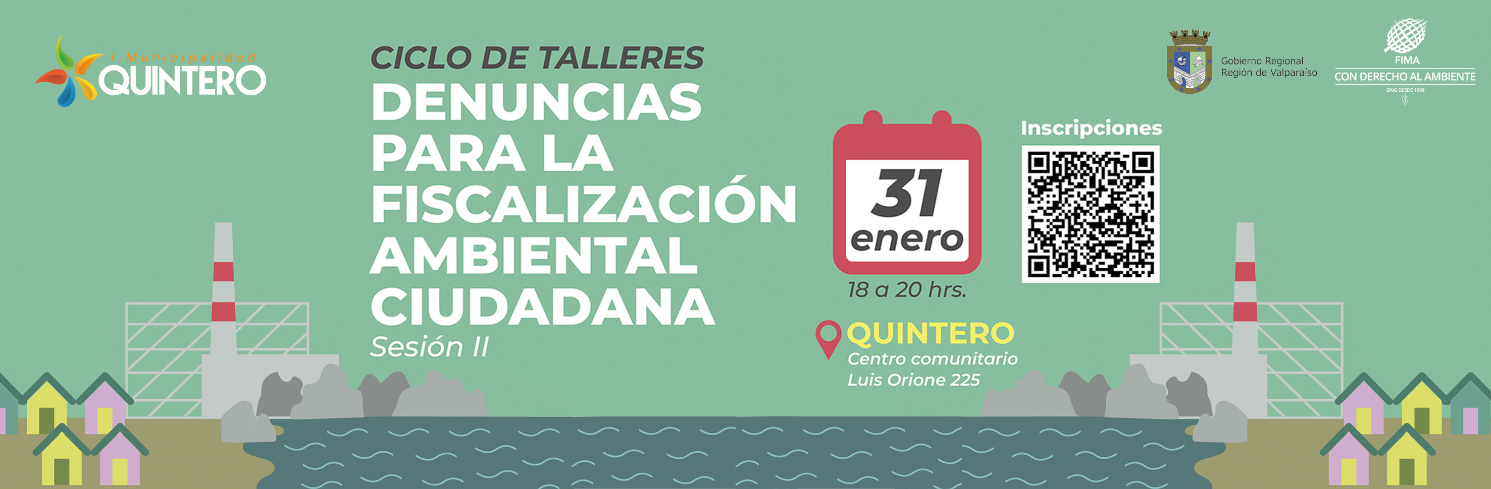 TALLER DE DENUNCIAS Y FISCALIZACIONES AMBIENTALES SE REALIZARÁ EN QUINTERO
