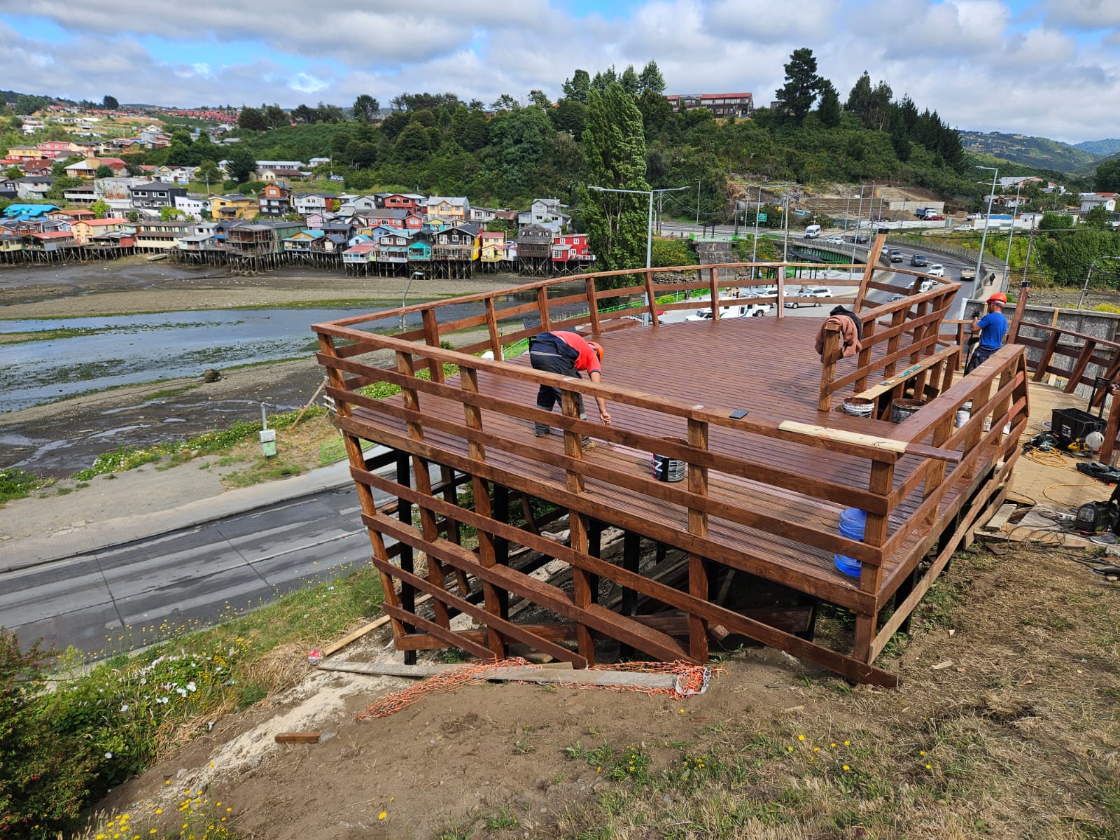 Mirador “Astillero sur” presenta importante avance de obras